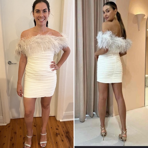 NWT Rachel Gilbert Zion Mini Pleated Dress- Ivory Size 4 US - Picture 16 of 16